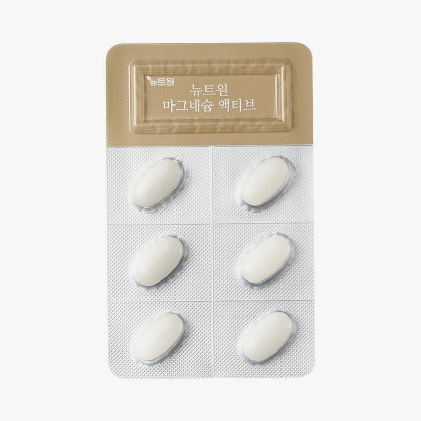 뉴트원 마그네슘 액티브 350mg 약사개발 성인 임산부 청소년 영양제 30정, 4개