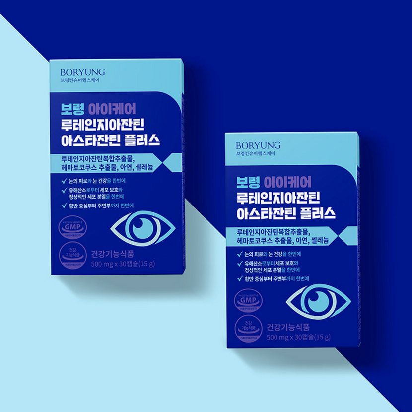 보령 루테인 지아잔틴 아스타잔틴 플러스 올인원 눈건강 30캡슐, 3개