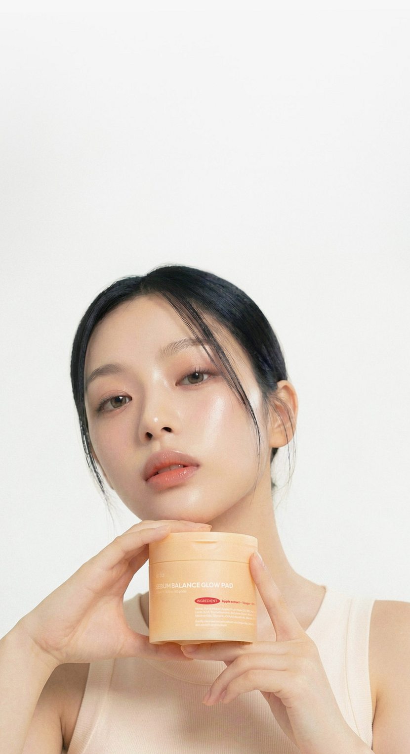 [요철제로 필링패드] 글로우 토너 패드 지우개 좁쌀 피지 모공 각질 아하 바하